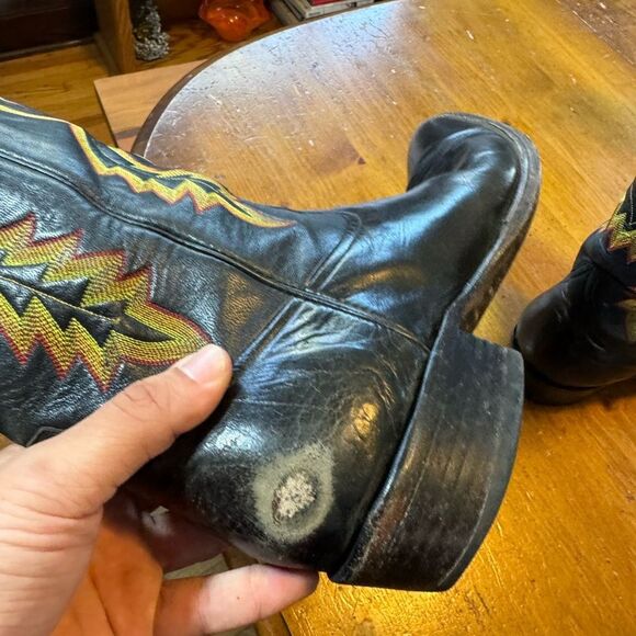 Vintage Rod Patrick Cowboy Boots Sz 15.5 - Picture 9 of 9